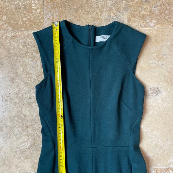 M.M. LaFleur Green Midi Dress Women’s Sz 2-Classic Workwear Sheath Minimalist - Picture 5 of 9